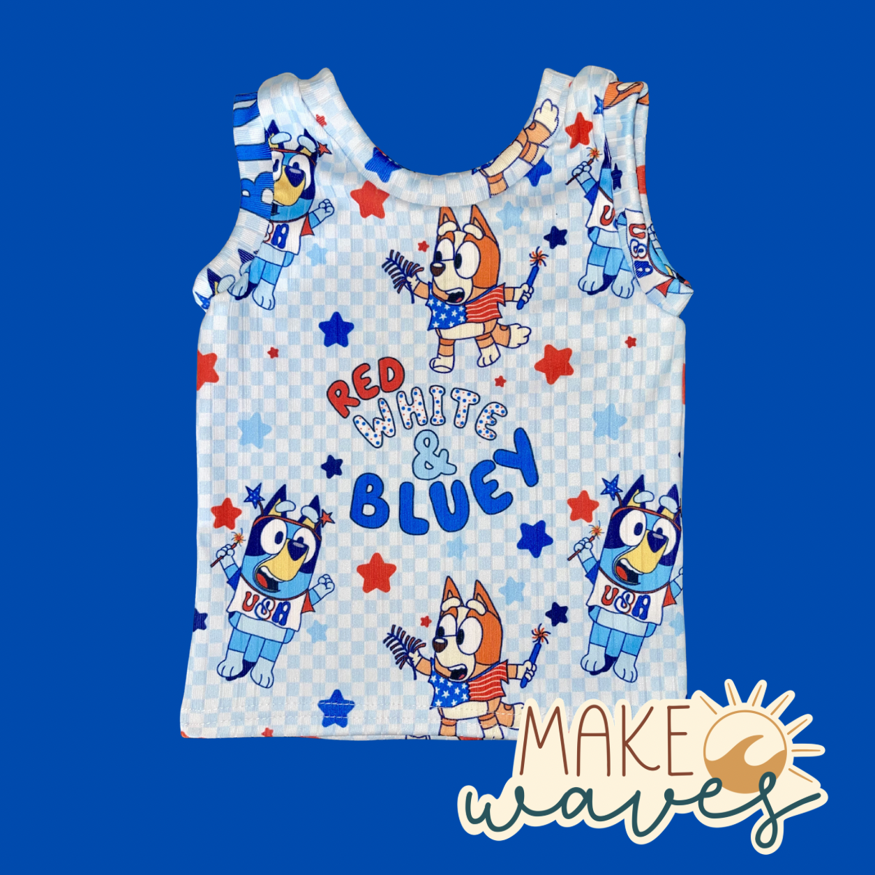Red, White & Bluey Patriotic Tank