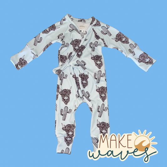 Highland Trails Tie Romper